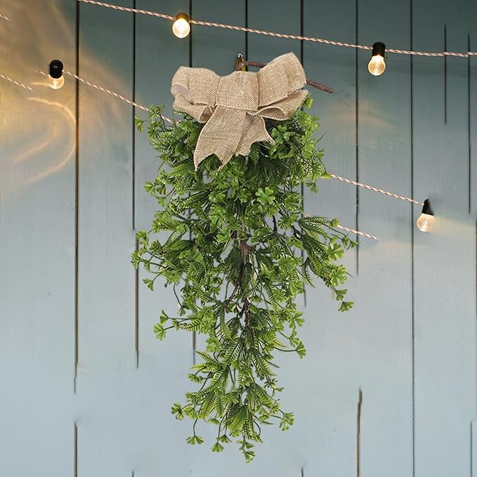 Artificial Teardrop Swag Hanging Garland Length 50cm for Farmhouse Decor