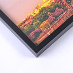 upsimples 5x7 Picture Frame Set of 3, Made of High Definition Glass for 5 x 7 Black Frames, Wall and Tabletop Display Thin Border Photo Frame for Home Décor