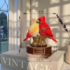 Cardinal Figurine of Resin, Red Bird Collectible Figurines Home Decor,Cardinal Gifts for Women,Memorial Sympathy Gifts for Loss of Loved One