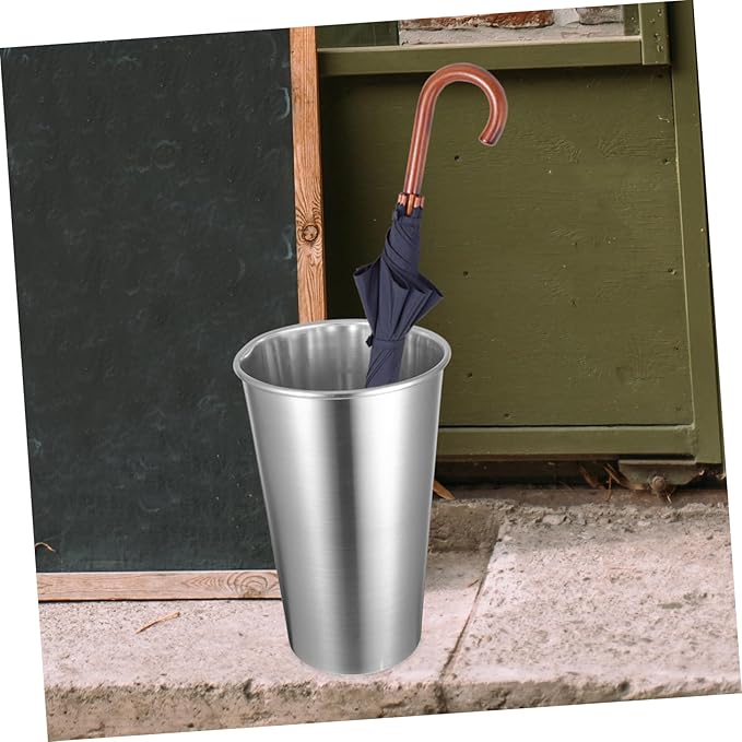 Levemolo Round Shape Metal Umbrella Holder Leakproof Design Compact Umbrella Stand for Home