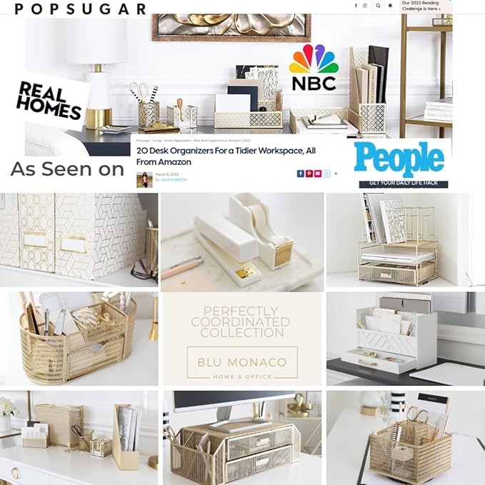 BLU MONACO Magazine Basket: Grey Leather Bathroom Holder – Stylish Modern Rack and Newspaper Stand, Decorative Floor-Mounted Organizer for Elegant Bathroom Storage.