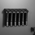 Adoreal Magnetic ABS 6 Standard AR Rack Wall Mount, AR Mag Holder for 5.56 .223 Magazines, Wall Magazine Display, Magnet AR Mag Storage Organizer