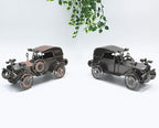 Metal Antique Vintage Car Model Handcrafted Collections Collectible Vehicle for Bar or Home Decor Decoration Great Birthday Gift Bronze Classic Car Model, Large