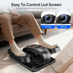 Electric Ellipse Leg Exerciser as Seen on TV, Under Desk Elliptical Machine with Quiet Motor, Remote Control & LCD Display - Portable Foot Pedal Exerciser for Seniors, Home Office Seated Workout