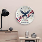 250th Anniversary Decorative Plates 10 Inch Patriotic Decorations Eagle Liberty Bell Commemorative Plates with Stand Memorial Day 4th of July Veterans Day Home & Office