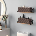 Posprica Woven Baskets, Storage Baskets for Organizing (Set of 8), Cube Baskets Bin Container Matching Storage Boxes Organizers for Pantry, Office, Shelves, Media-room