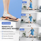Ankle Balance Board Foot Strengthener – Adjustable Stability Trainer for Ankle and Leg Exercise, Balance Training, Physical Therapy, Mobility Core Workout at Home or Gym