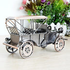 Metal Antique Vintage Car Model Home Décor Handmade Handcrafted Collections Collectible Vehicle (Bronze)