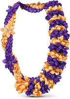 Canlierr Graduation Leis Class of 2026 Grad Ribbon Leis Double Braided Necklace Hawaiian Flower Garland with Heart Kukui Nut for Man Woman Graduation Party Supplies