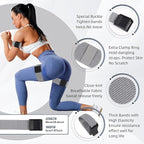 Booty Bands, Blood Flow Restriction Bands for Women/Men, Adjustable BFR Training Bands for Glutes & Hip Building, Occlusion Resistance Bands
