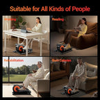 Under Desk Elliptical Machine, Elliptical Exercise Machines as Seen on TV with Remote, Electric Seated Eclipse Foot Pedal Peddler Sitting for Senior,12 Speeds Modes, Fully Assembled for Home Office