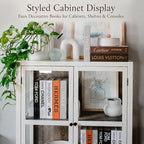 PROBENEX Suite Faux Decorative Books Set of 7 | Not Real Books(Cardboard Boxes) | Bulk Pricing for Home Staging, Interior Design & Airbnb | Luxury Designer Coffee Table | Modern Shelf Decor