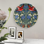 William Morris Forest Wildflower And Birds Fashion Plates Decor for Festival Table Office Customize Halloween Idea Gifts Ceramic Salad Plates Including Bracket And Special Hook, Multi Sizes