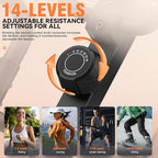 ANCHEER Elliptical Machine, Elliptical Exercise Machine for Home with Magnetic Driving System,14 Resistance Levels, Pulse & LCD Monitor, Elliptical Cardio, 400 Lbs Low Impact Elliptical