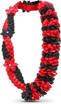 Canlierr Graduation Leis Class of 2026 Grad Ribbon Leis Double Braided Necklace Hawaiian Flower Garland with Heart Kukui Nut for Man Woman Graduation Party Supplies
