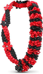 Canlierr Graduation Leis Class of 2026 Grad Ribbon Leis Double Braided Necklace Hawaiian Flower Garland with Heart Kukui Nut for Man Woman Graduation Party Supplies