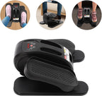 Under Desk Elliptical, 2 in 1 Ellipse Leg Exerciser for Seniors Adults 5Gear Electric Seated Pedal Exerciser W/Anti-Slip Pads Quiet Elliptical Machine with Remote Control for Home
