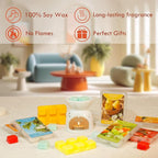 SCENTORINI Wax Melts, Scented Wax Cubes for Wax Warmers, Summer Scent, Coconut Beach, Pear Blossom, Cherry, Cucumber Melon, Pineapple, Energizing Citrus, 6 Pack