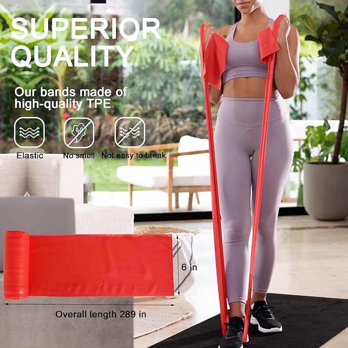 Resistance Bands Professional Bulk Rolls. Elastic Physical Therapy Band. Resistance Bands Elastic Exercise Bands for Recovery, Physical Therapy, Yoga, Pilates, Rehab,Fitness