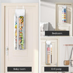 Hat Rack for Door and Closet – Large Capacity Hanging Hat Rack Organizer Holds 30-35 Caps, Over the Door Hat Storage Organizer for Bedroom, Entrance or Dorm, 2 Pack, White