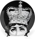 Lina Cavalieri Plate, Wall Decorative Plate, Mysterious Face Plate Wall Hanging Decoration,Including Bracket And Special Spring HooK,style-5,7inch