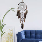 Brown Dream Catcher Large Dream Catchers Wall Decor Handmade Feather Dreamcatcher Wall Hanging Ornament for Bedroom Living Room Home Decor
