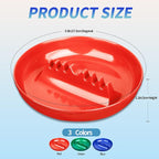 3Pcs Assorted Colors Ashtray Sets, Ash Tray for Cigarettes and Cigar, Round Large Size Plastic Ashtrays, for Indoor Outdoor Home Office Patio Restaurant Bar Hotel Use (1 Green 1 Red 1 Blue)