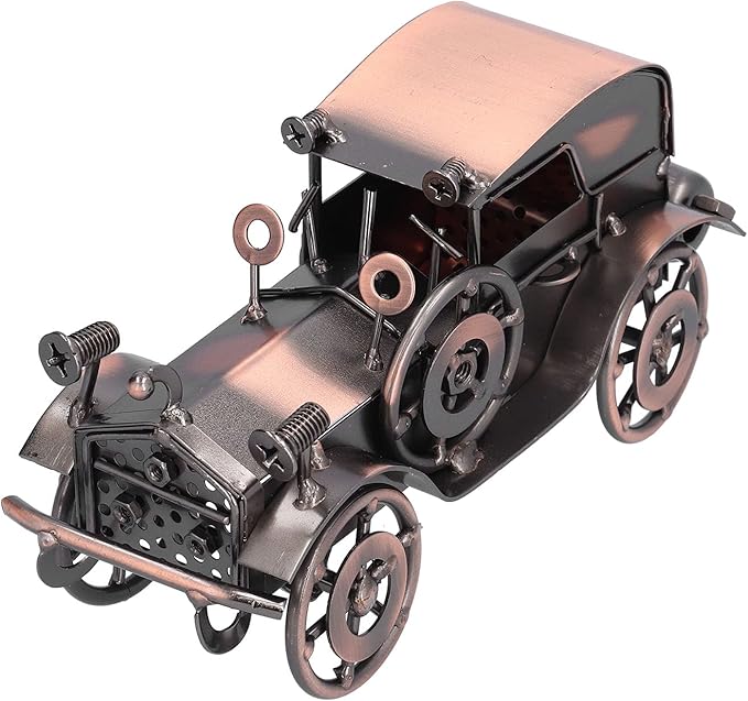 TITA-DONG Vintage Car Model, Classic Car Model Exquisite Car Collectible Figurines Metal Mini Car Ornament Home Decorative Vintage Car Model Ornament for Office Home Desktop Ornaments