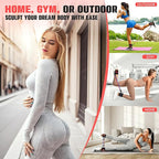 Ankle Resistance Bands with Cuffs, Resistance Bands for Working Out, Home Gym Workout Equipment for Women, Pilates Exercise, Hip, Leg, Glute Ankle Weights Training- Exercise Guides Included