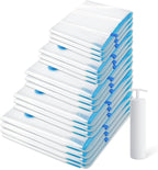 6 Pack Vacuum Storage Bags，Space Saver Bags(6 Jumbo) Compression for Comforters and Blankets, Sealer Clothes Storage, Hand Pump Included