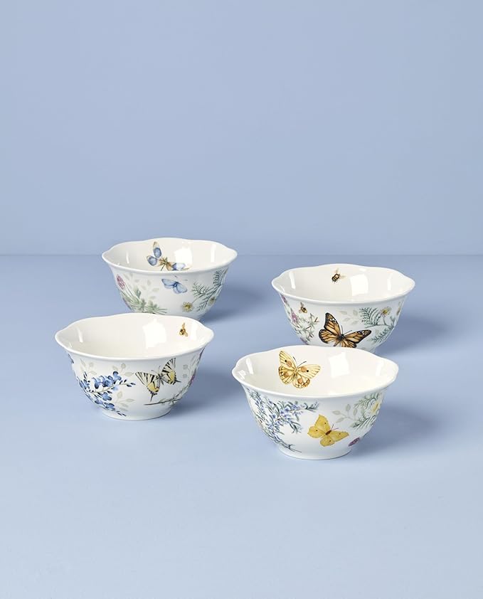 Lenox 897796 Butterfly Meadow Herbs Rice Bowls, Set Of 4