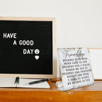 Friendship Signs for Women Friends, Friend Birthday Gift Ideas Office Gifts for Friends Sisters Coworkers Decorations On Shelf Table Desk for Living Room Bedroom Home Office dksg11