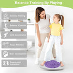 Balance Board with Maze for Kids, 20 inch Labyrinth Wobble Board Rocking Seesaw Sensory Training with 2 Balls & 2 Replacement Labyrinth Disks, Non-Slip Pedals Indoor Outdoor for Boys Girls
