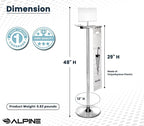 Alpine Wet Umbrella Bag Stand - Umbrella Bags Disposable with Stand, Wet Umbrella Bag Holder, Commercial Umbrella Holder with Free 100 Large Plastic Umbrella Bags Disposable (Stainless Steel)