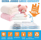 9 Pack XXL Jumbo Vacuum Storage Bags, Double-layer Design Leak-proof and Puncture-resistant, Extra Large Space Saver Vacuum Seal Bags for Comforters, Bedding, Blankets, Huge Stuffed Toy (47.2x39.4 in)