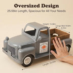 25x9.4x13in Vintage Antique Blue Farm Truck Decor, Rustic Metal Pickup Truck, Farmhouse Tabletop Decorative Planter & Storage for Home Indoor Outdoor