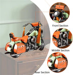 Vintage Motorcycle Model Decorative Collectible - Handmade Retro Iron Motorcycle Figurine Decor Art for Vintage Home Office Decor