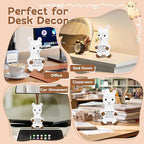 DAFURIET Cute Positive Llama Gifts for Mom from Daughter Son, Mother's Day Birthday Christmas Thank You Appreciation Gift for Mother in Law, Emotional Crochet Animals Home Office Desk Decor