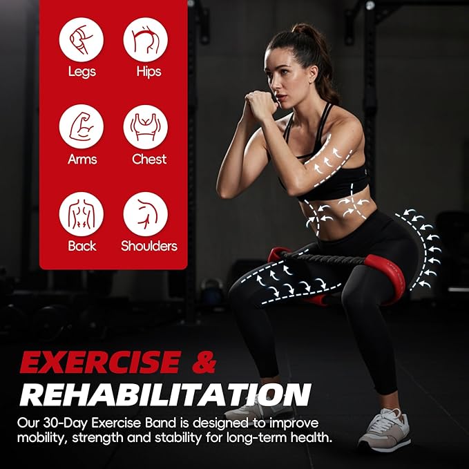 Hip and Core Band System, Loop Resistance Bands to Stretch and Workout, Glute Bands for Women, Exercise Hip Halo Bands