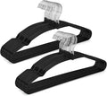 TOPIA HANGER Metal Hangers 30 Pack, Non Slip Clothes Hangers Space Saving, Heavy Duty Rubber Coated Wire Hanger for Coat, Shirt, Dress, Pants-Black, CT12H30