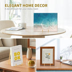 Plate Holder Easel Display Stand - 6 inch Metal Plate Stands for Display - Tabletop Picture Stand - Gold Iron Easels for Display Pictures | Photo Frames | Book | Decorative Plates | Plaque - 4 Pack