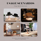 CHADWICK Vintage Style Hat Rack Stand, Light Wooden Hat Display Stand Wood, Hat Rack Tabletop Cap Organizer and Display Rack, Wig Holder Display Cowboy Hat Rack Hat Organizer for Closet, Home Decor
