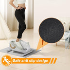 Elliptical Machine Non-Slip Mat, Apply to Under Desk Elliptical Peddler While Sitting, Perfect for Electric Seated Foot Pedal Exerciser, Enhanced Stability & Floor Protection (Black)