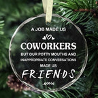 BSQUIELE Christmas Coworker Gifts - Coworker Ornament - Ornament Gift for Boss, Manager, Coworkers - Boss Gifts - Christmas Decoration Gift for Colleague, Leader, Office, Friend, Work