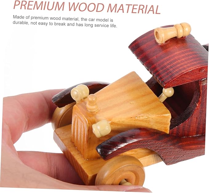Vintage Wooden Car Model Retro Wood Car Decor for Home Decoration Unique for Car Enthusiasts Premium Quality Miniature Car Model Rustic Industrial Style Adornment