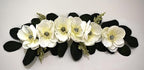 32" Cream Silk Magnolia Swag
