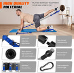 Pilates Bar Kit with Resistance Bands, Heavy Duty Pilates Equipment for Men, Training Bands with Handles for Legs, Hip, Back, Arm, Abs, Chest, Shoulders, Portable Home Gym Workout Equipment