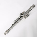 BC Catholic Crucifix Wall Cross, 12"H Jesus Christ Home Decor, Religious Gift, Vintage Silver Color Finish, Renaissance Sculpture Hand-painted by Buildclassic