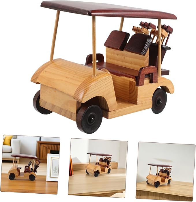 SUPVOX Handmade Vintage Car Sculpture for Home Decoration Unique Antique Vehicle Ornament for Desktop and Bookshelf for Car Lovers