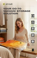 AirVault Vacuum Storage Bags for Travel & Home - Space Saver Compression Packing Bags Set for Clothes, Blankets & Seasonal Storage, Small (4), Medium (8), Large (8) (Orange,20-Pack Combo)